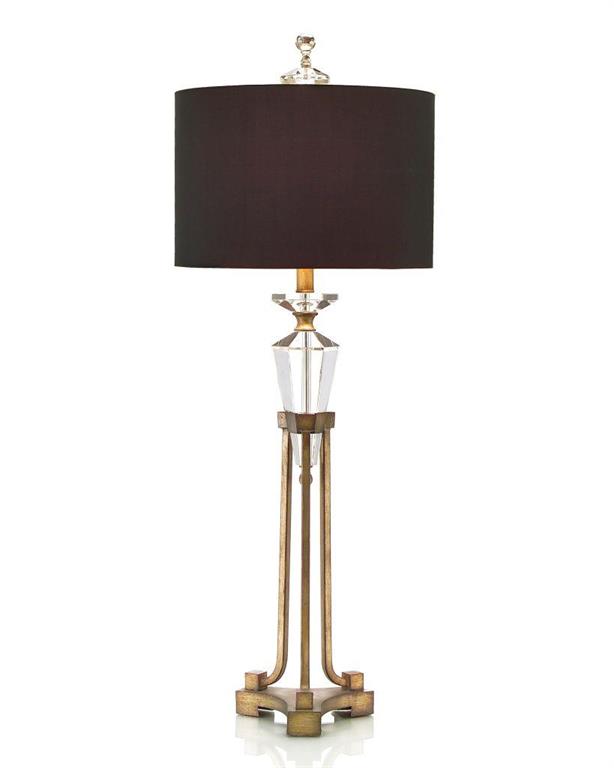 John Richard Faceted Crystal In Stand, John Richard Crystal Table Lamps