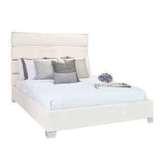 Hanne Bed - White Leatherette